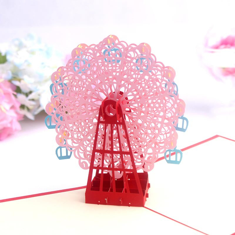 3D Ferris Wheel Pop Up Card and Envelope