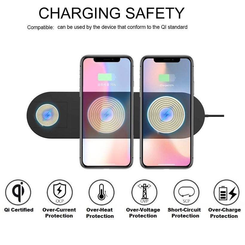 Wireless Charger 3 in 1 - Adapter Included