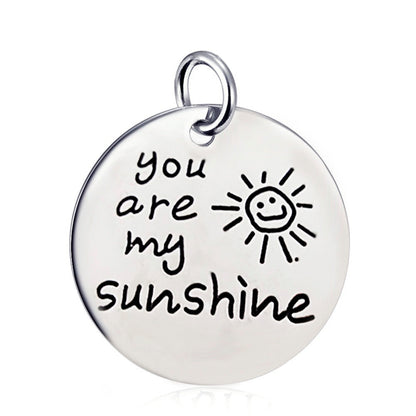 You Are My Sunshine Pendant Necklace - 18" chain