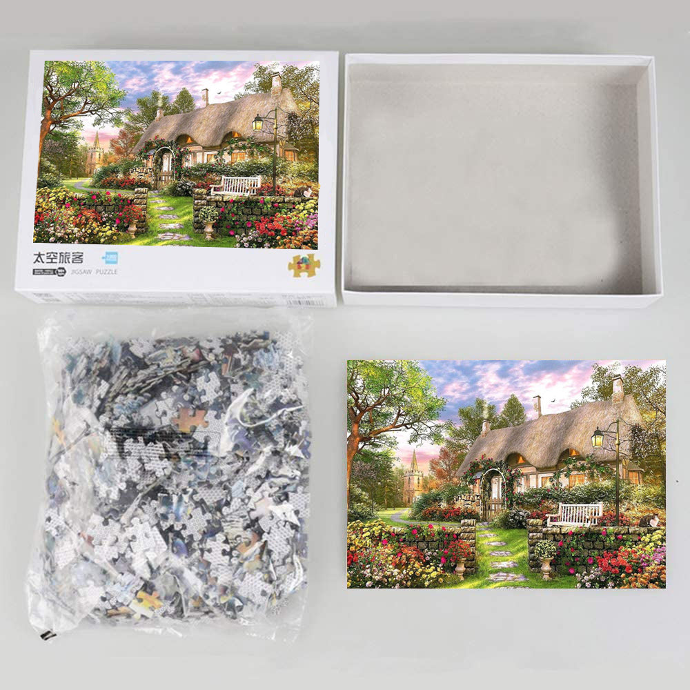 Cottage Landscape Puzzle - Large Paper Jigsaw Puzzle [1000 Pieces]