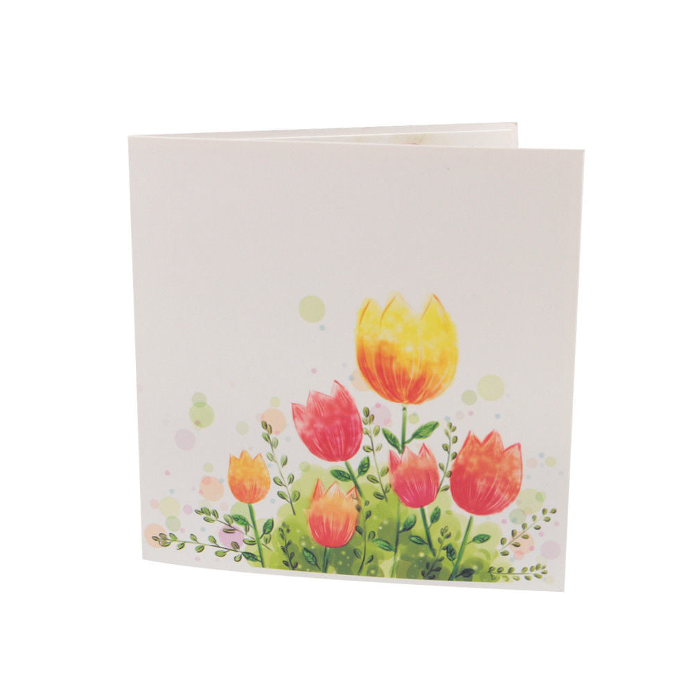 3D Tulips Pop Up Card and Envelope