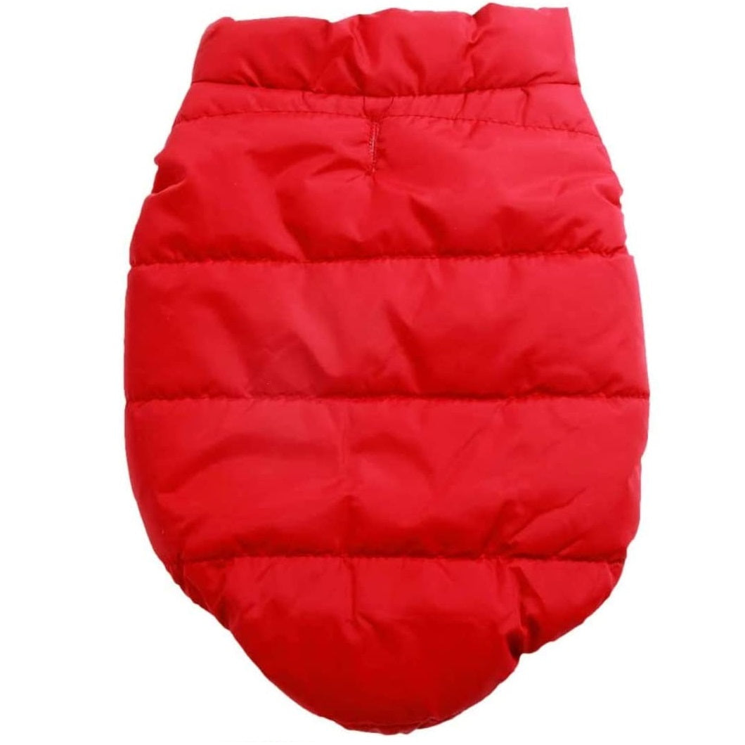 Double Layer Fleece Warm Dog Jacket Coat Vest - RED