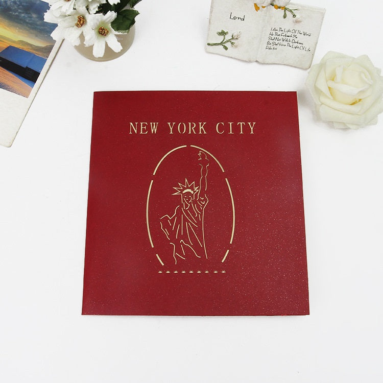 New York 3D Pop Up Card and Envelope