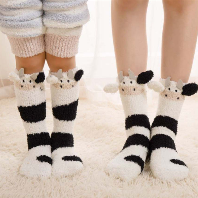 Winter Socks for Girls - Funny Animals - [1 Pair]