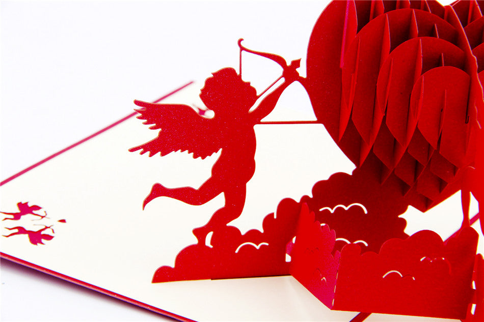 3D Love Pop Up Card and Envelope