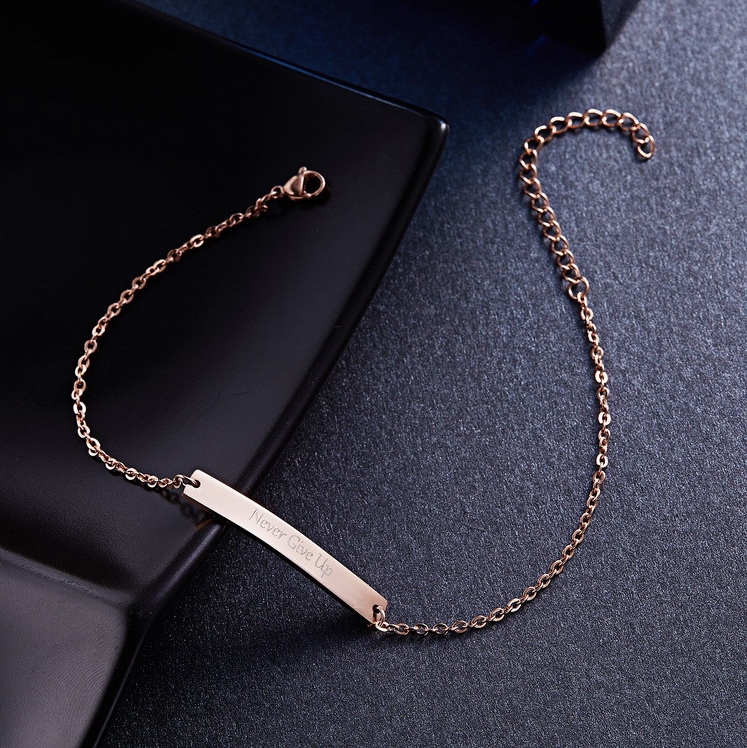 Never Give Up - Rose Gold Bracelet