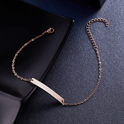 Never Give Up - Rose Gold Bracelet