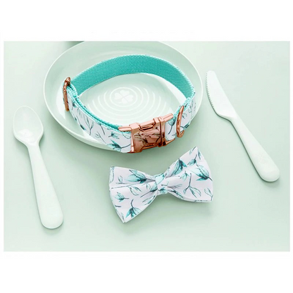 Dog and Cat Comfortable Collar with Bowtie Neck Tie