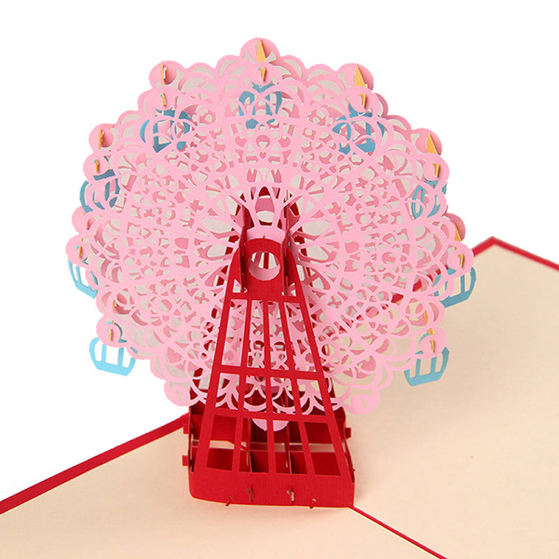 3D Ferris Wheel Pop Up Card and Envelope