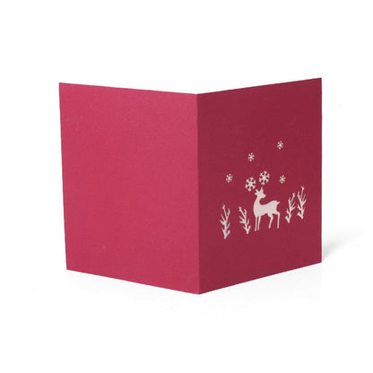 3D Christmas Deer Pop Up Card and Envelope