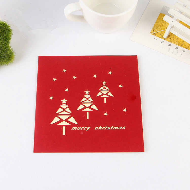 3D Christmas Tree Pop Up Card and Envelope