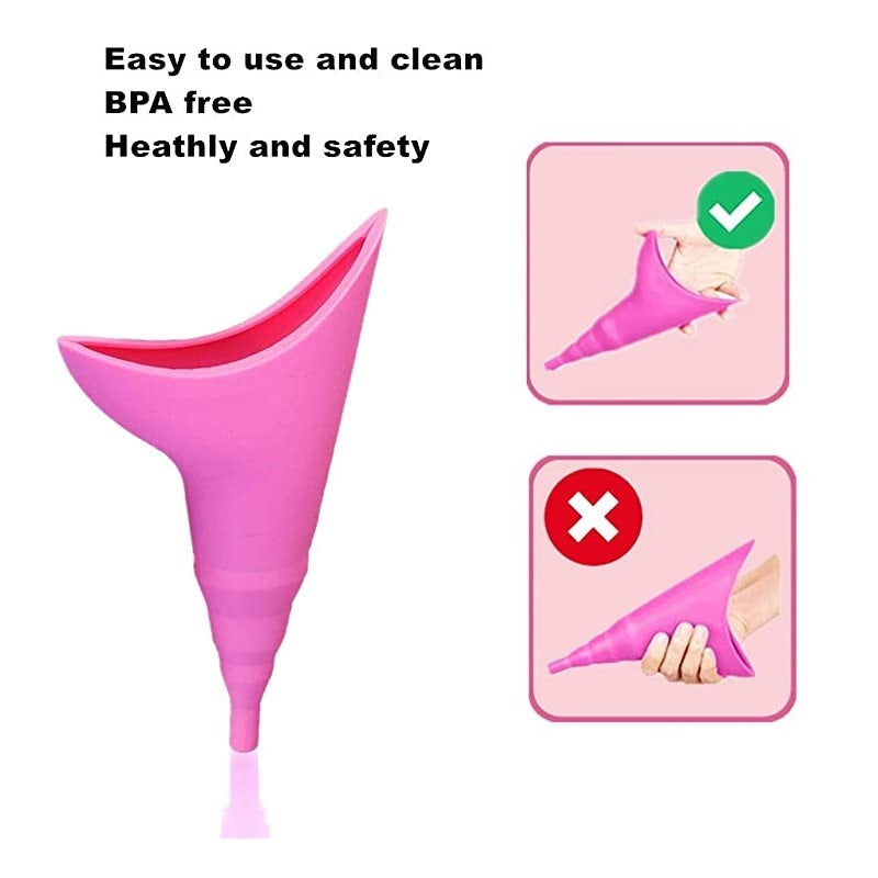 Female Urinal Travel Urination Device - Pee Funnel for Women