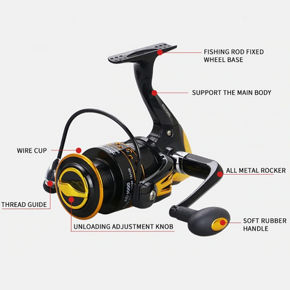 Spinning Fishing Reels for Freshwater - AD3000 Model