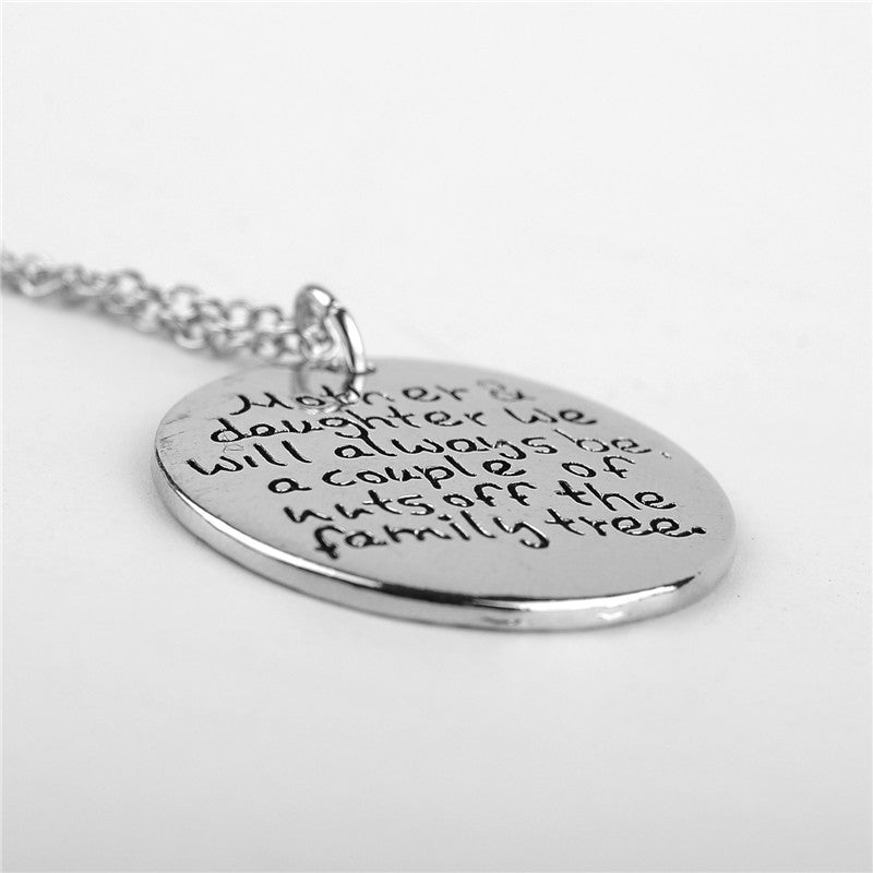 Mother & Daughter we Will Always be, a Couple of Nuts Off The Family Tree - Pendant Necklace