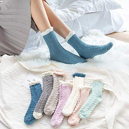 Winter Socks for Women - Soft Warm Fluffy Cozy - [7 Pairs]