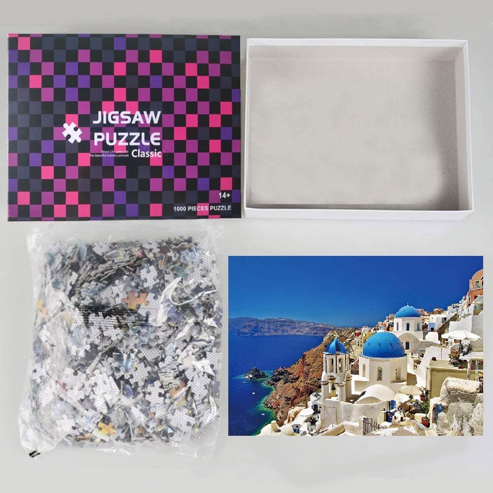 Santorini - Large Paper Jigsaw Puzzle [1000 Pieces]