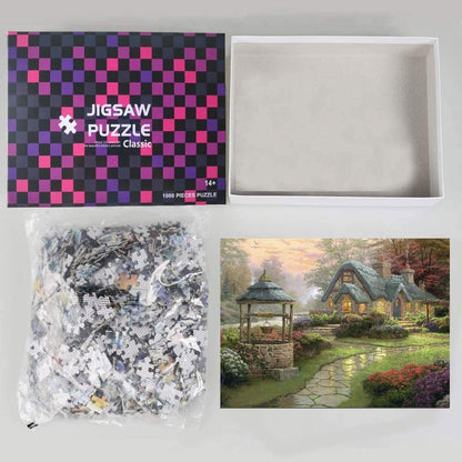 Village Life - Large Paper Jigsaw Puzzle [1000 Pieces]