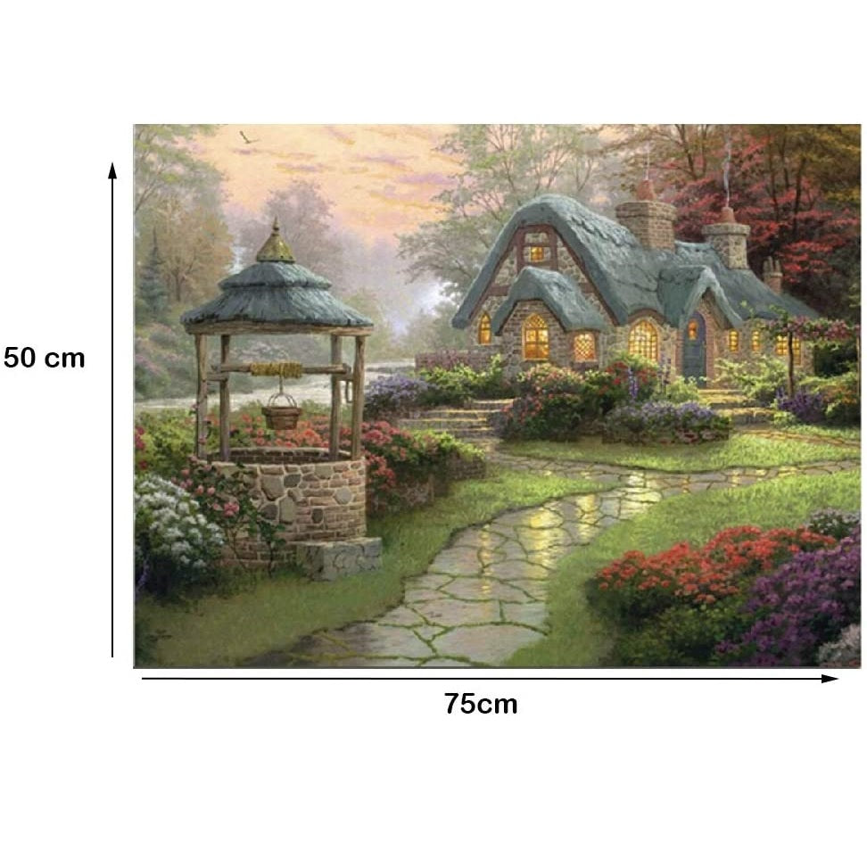 Village Life - Large Paper Jigsaw Puzzle [1000 Pieces]