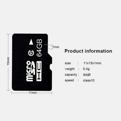 Memory Card - 64GB microSD Card with Adapter