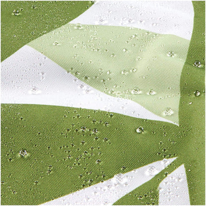 Shower Curtain with Metal Hooks, 72" x 72" - Green Leaves