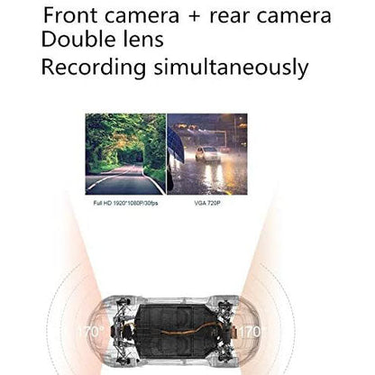 Dual Dash Camera 3" LCD Display