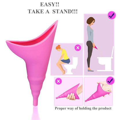 Female Urinal Travel Urination Device - Pee Funnel for Women