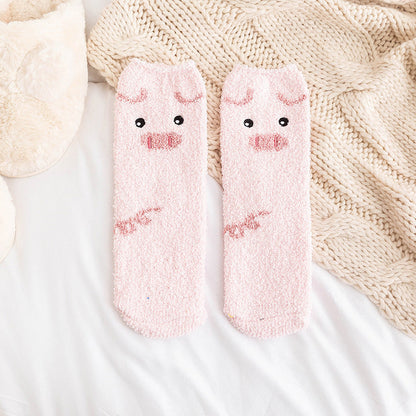 Winter Socks for Women - Panda Fox Pig Owl - [5 Pairs]