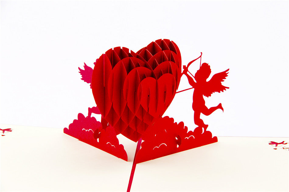 3D Love Pop Up Card and Envelope