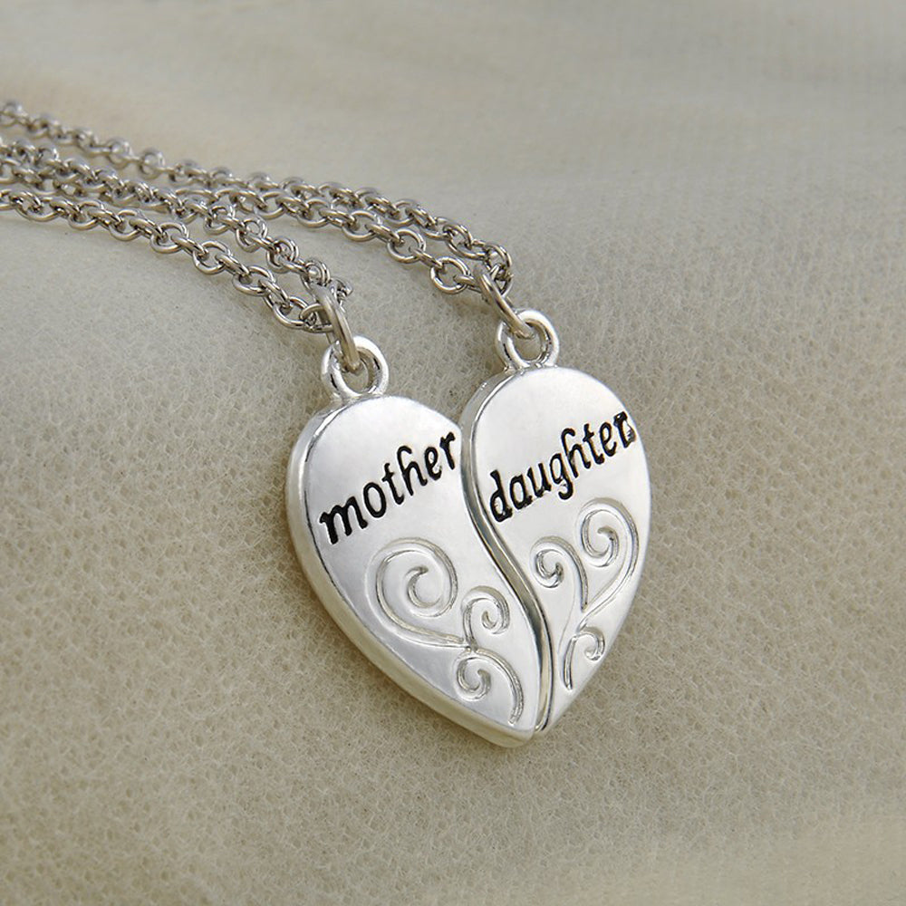 Mother & Daughter Pendant Necklace - 2x20'' Chain + 2 Necklace Pendants