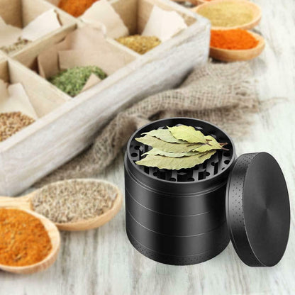 5 Piece 2.1" Spice Herb Grinder - Color Metal Black