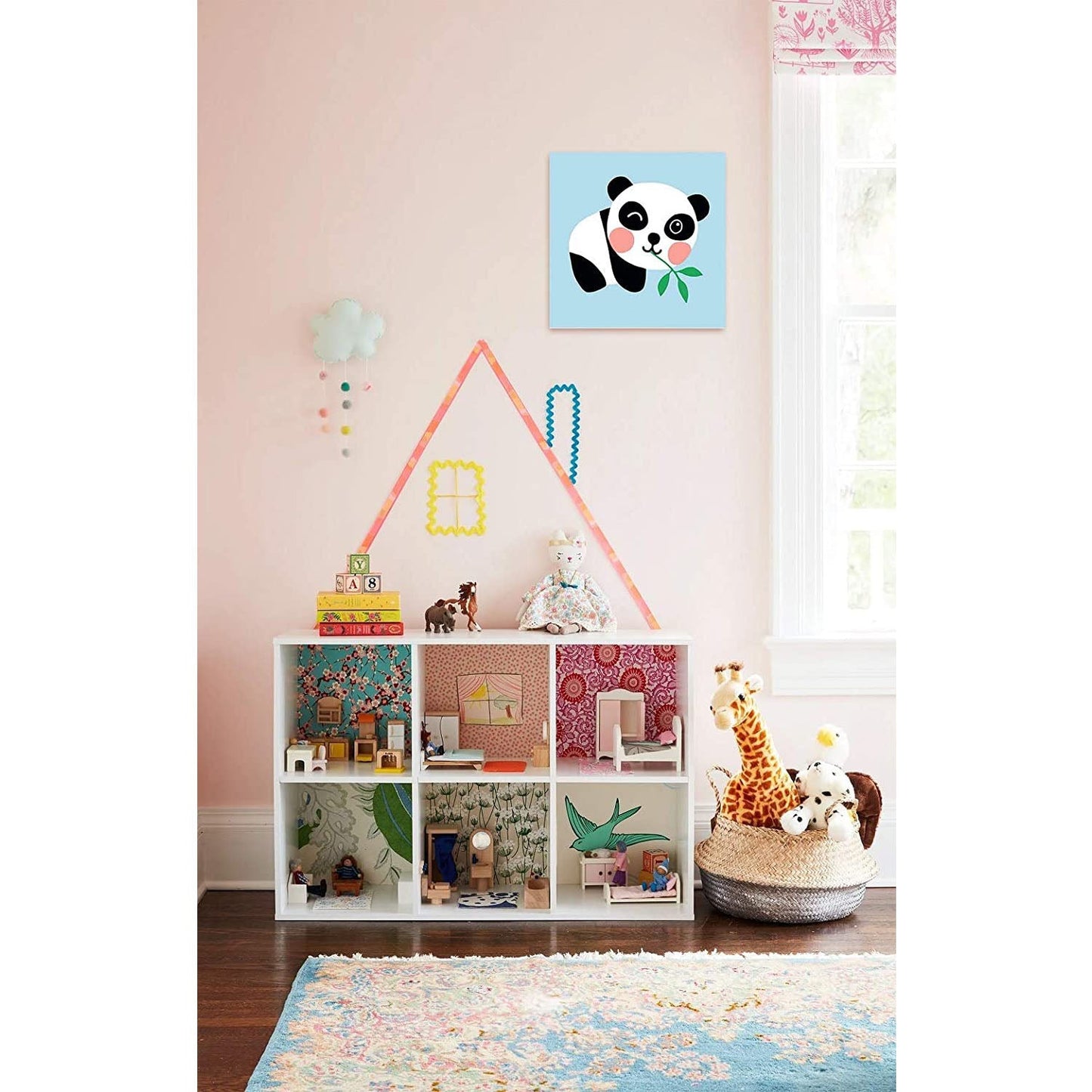 Paint by Number Kits for Kids Beginner - Cute Panda 8" x 8"