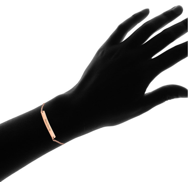 Never Give Up - Rose Gold Bracelet