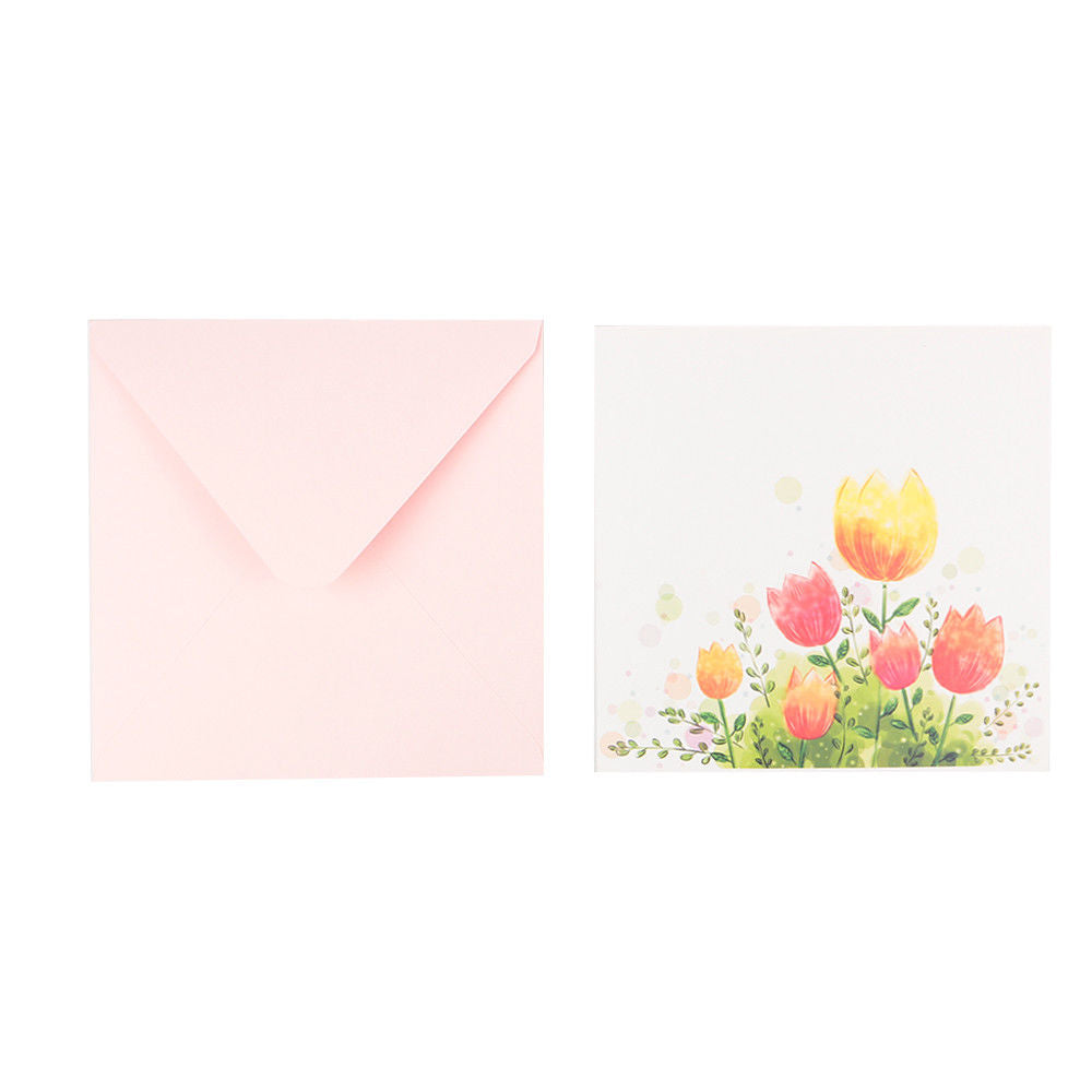 3D Tulips Pop Up Card and Envelope