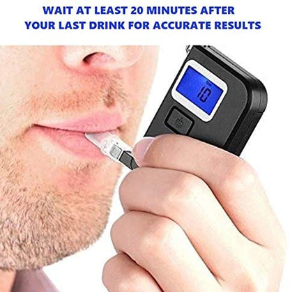 Breathalyzer - Digital Blue LED Screen - Portable