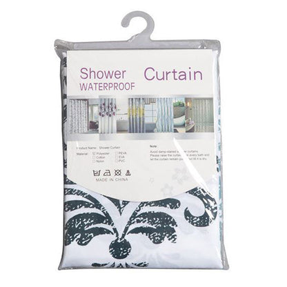 Shower Curtain with Metal Hooks, 72" x 72" - Paisley