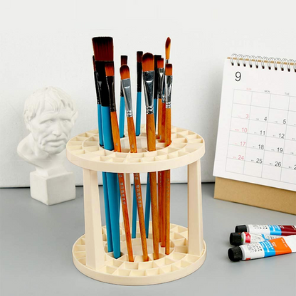 49 Hole Plastic Pencil & Brush Holder Multi Bin Organizer