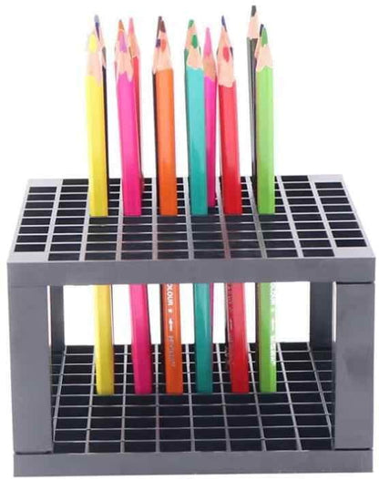 96 Hole Plastic Pencil & Brush Holder Multi Bin Organizer