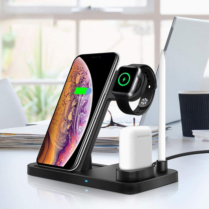 Wireless Charger 4 in 1 Compatible - Adapter Included