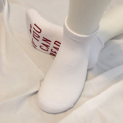 Women's Novelty Socks "If you can read this bring me some Wine"