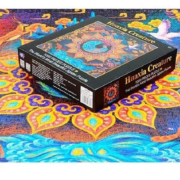 A Peacock in His Pride Puzzle - Large Paper Jigsaw Puzzle [1000 Pieces]