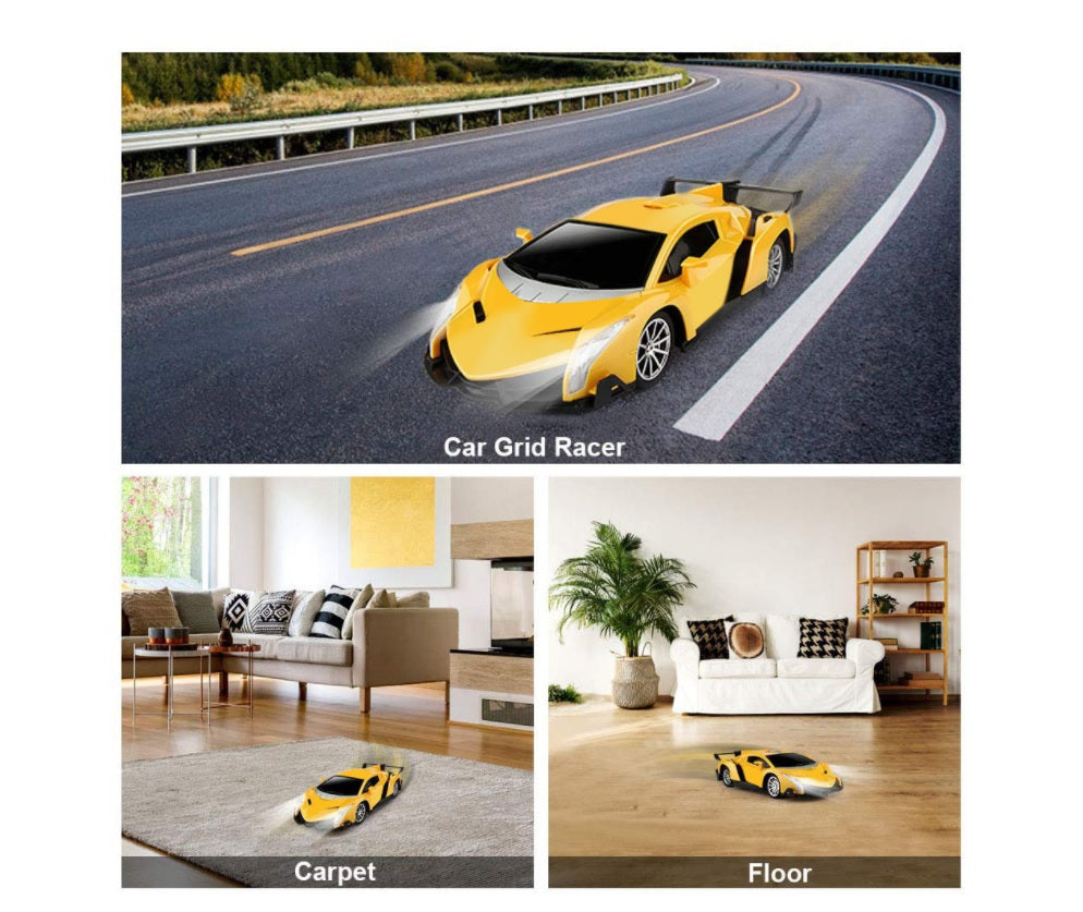 Remote Control Car with Double Batteries - Yellow