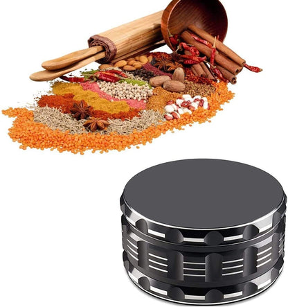 4 Piece 4" Spice Herb Grinder - Color Black