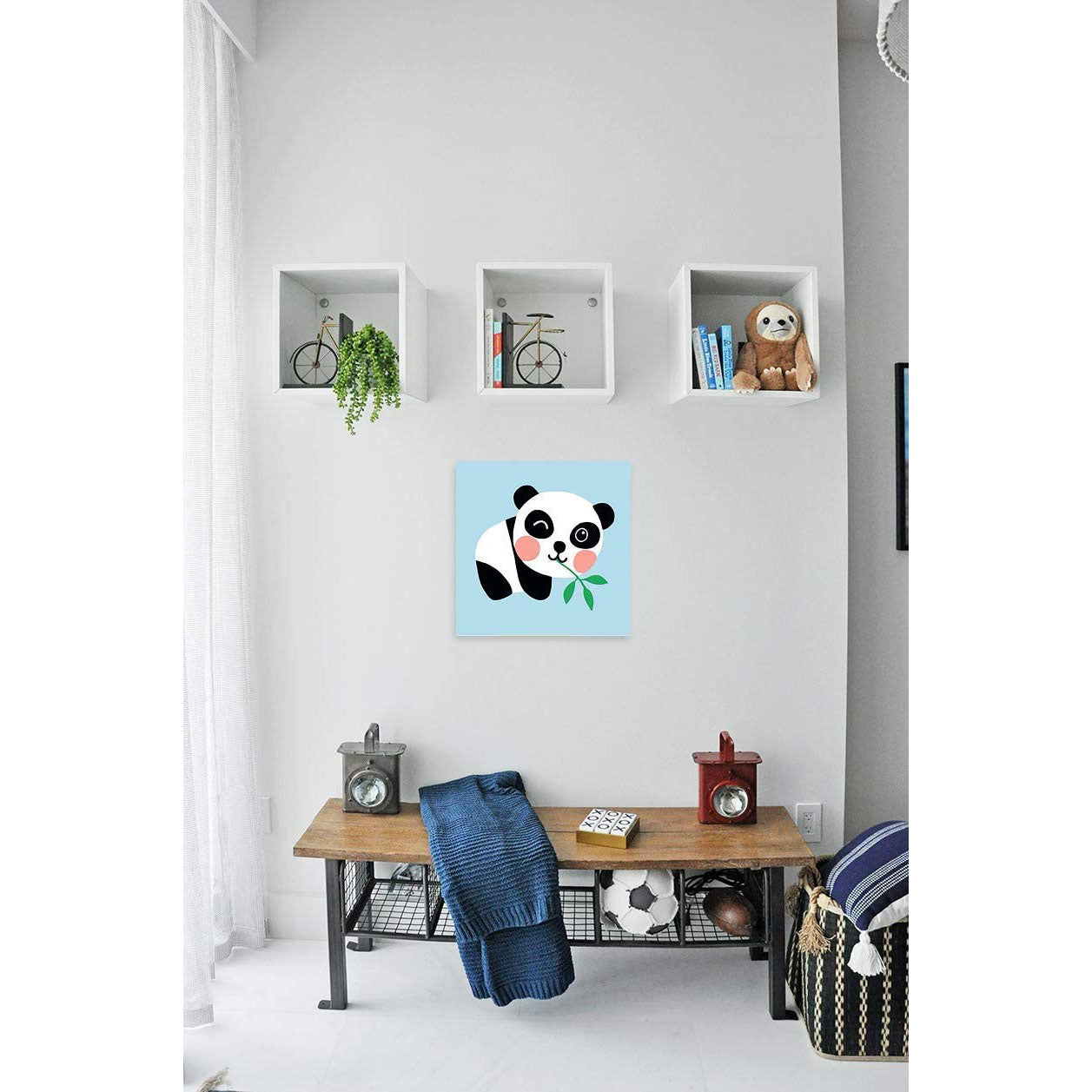 Paint by Number Kits for Kids Beginner - Cute Panda 8" x 8"