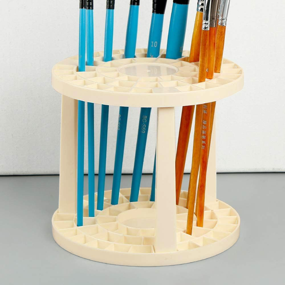 49 Hole Plastic Pencil & Brush Holder Multi Bin Organizer