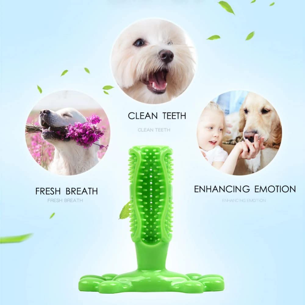 Dog Toothbrush Chew Toy - For Dogs of 40-80 lbs - Green