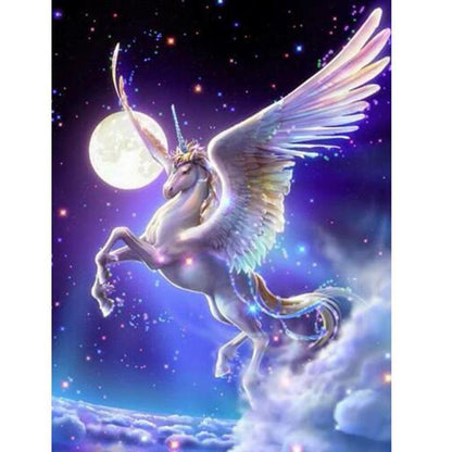 DIY Paint by Numbers Canvas Painting Kit - Flying Unicorn