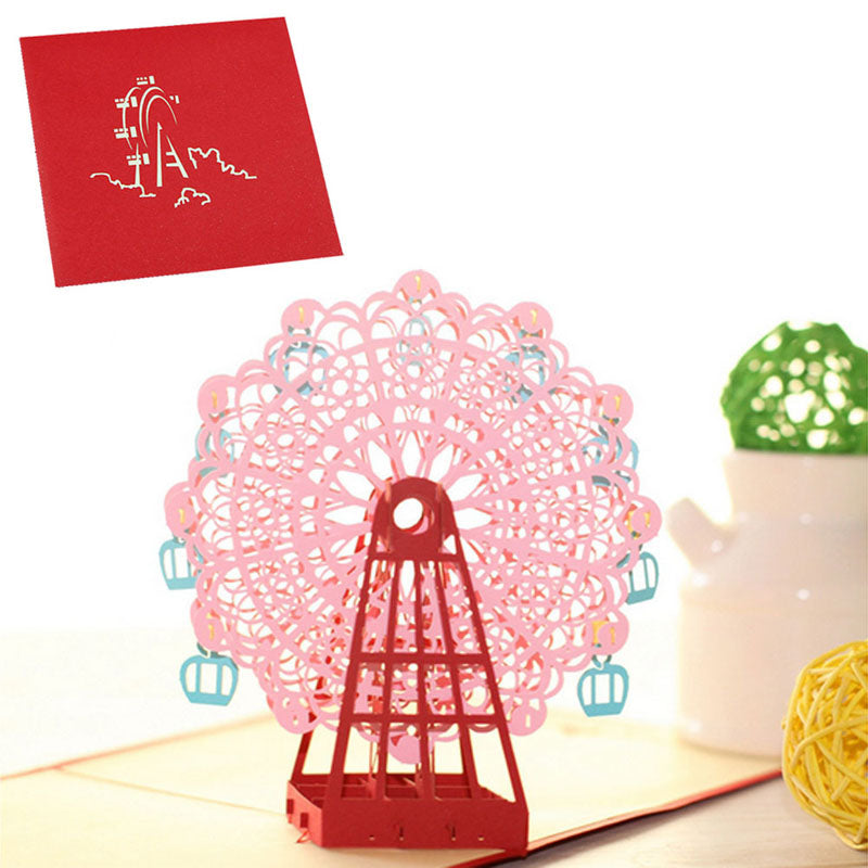 3D Ferris Wheel Pop Up Card and Envelope