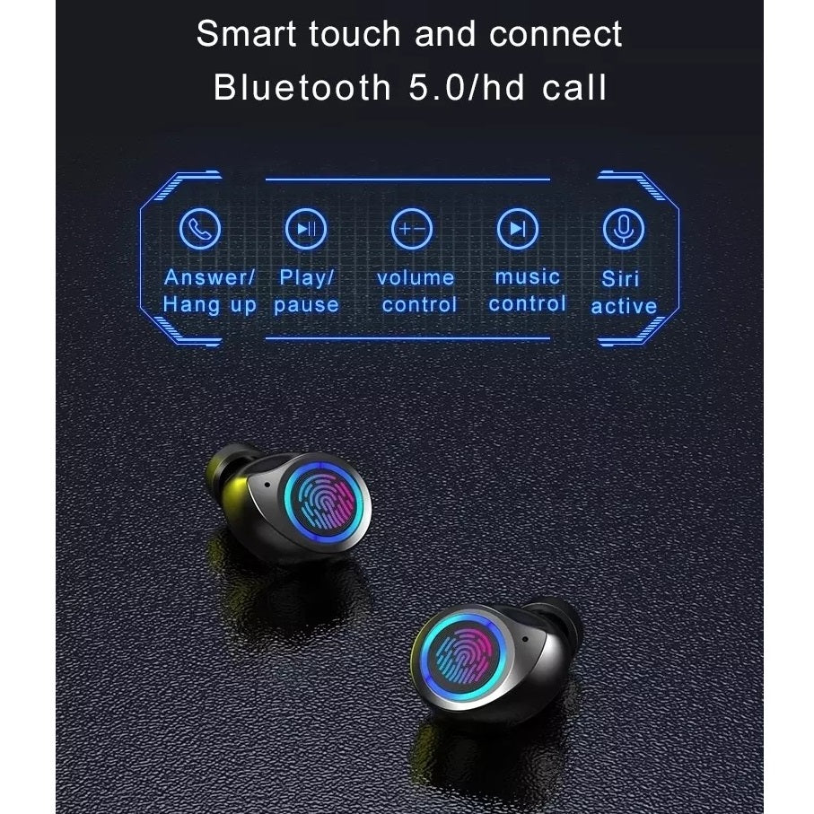 Bluetooth 5.0 Wireless Earbuds with Wireless Charging Case