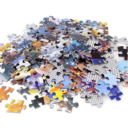 Gradiend Round Puzzle - Large Paper Jigsaw Puzzle [1000 Pieces]