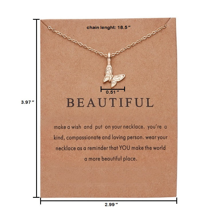 Butterfly Beautiful Pendant Necklace